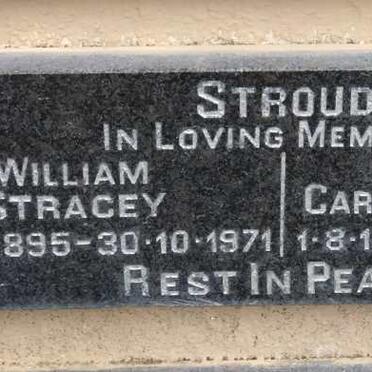 STROUD William Stracey 1895-1971 &amp; Stephanie Caroline Irmgard 1898-1989