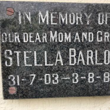BARLOW Stella 1903-1985