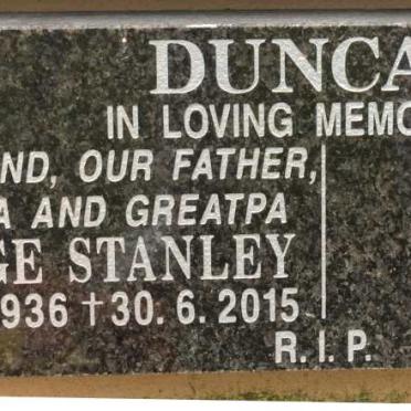DUNCAN George Stanley 1936-2015