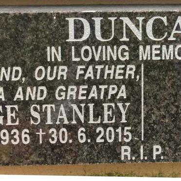 DUNCAN George Stanley 1936-2015