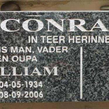 CONRADIE William 1934-2006