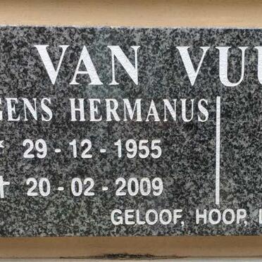 VUUREN Jurgens Hermanus, van 1955-2009