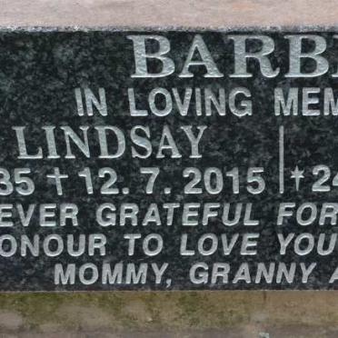 BARBER Allan Gibeon 1915-1994 &amp; Dawn Lindsay 1935-2015