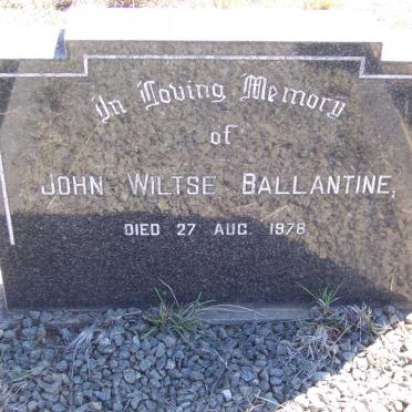 BALLANTINE John Wiltse -1978 &amp; Daisy Ethel WILTSHIRE -1958
