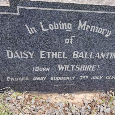 BALLANTINE Daisy Ethel nee WILTSHIRE -1958