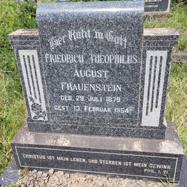 FRAUENSTEIN Friedrich Theophilus August 1879-1954
