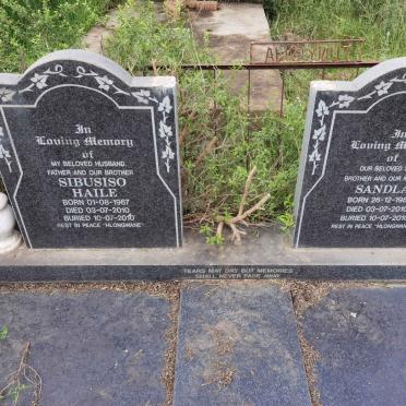 HAILE Sibusiso 1967-2010 :: HAILE Sandla 1986-2010