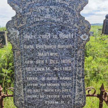 HARTWIG Carl Friedrich August 1835-1913