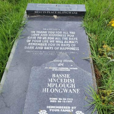 HLONGWANE Bassie Mncedisi Mplough 1932-1997
