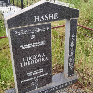 HASHE Cikizwa Theodora 1950-1998