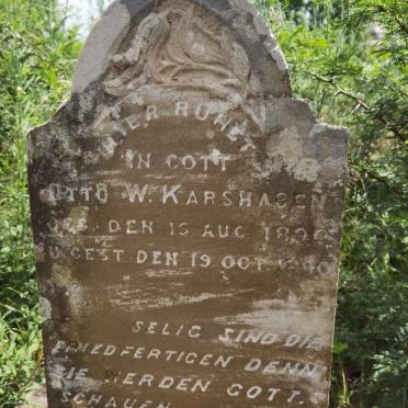 KARSHAGEN Otto W. 1890-1890