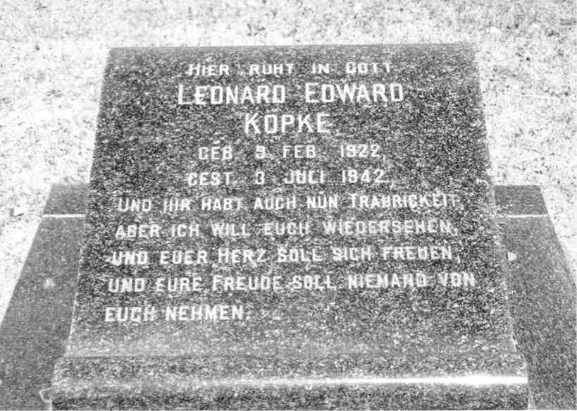 KOPKE Leonard Edward 1922-1942