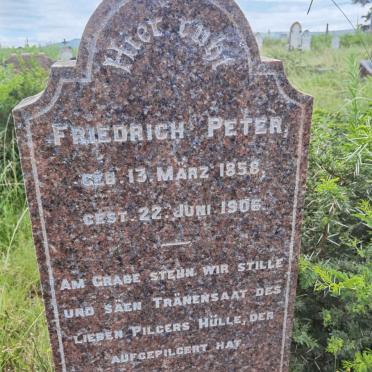 PETER Friedrich 1858-1906