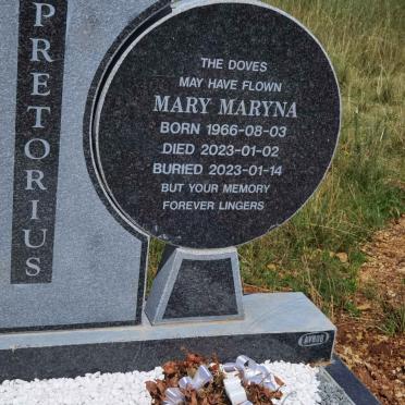 PRETORIUS Mary Maryna 1966-2023