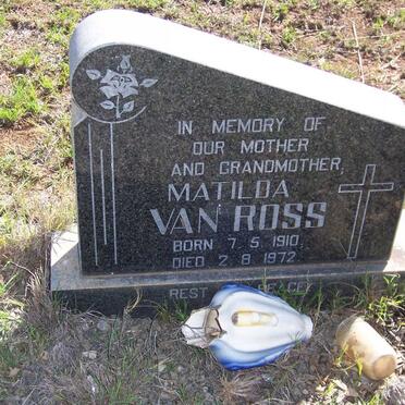ROSS Matilda, van 1910-1972