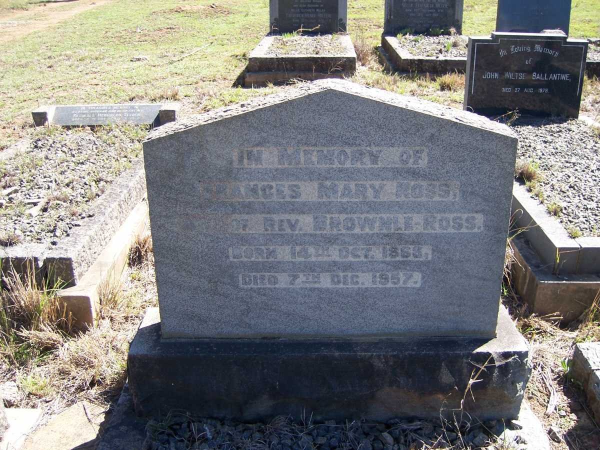 ROSS Frances Mary 1868-1957