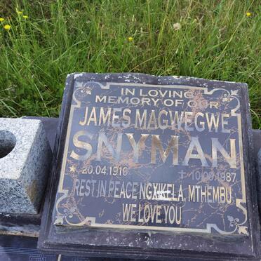 SNYMAN James Magwegwe 1910-1987