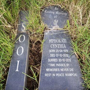 SOOI Siphokazi Cynthia 1974-2012