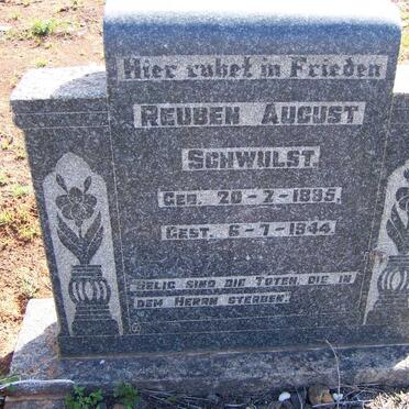 SCHWULST Reuben August 1895-1944