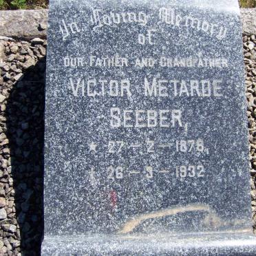 SEEBER Victor Metarde 1878-1932