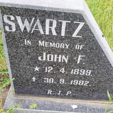 SWARTZ John F. 1899-1982