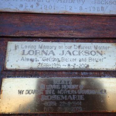 JACKSON Lorna 1915-2001 :: GRATZ Rosemarie 1944-2009