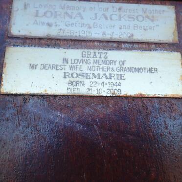 GRATZ Rosemarie 1944-2009