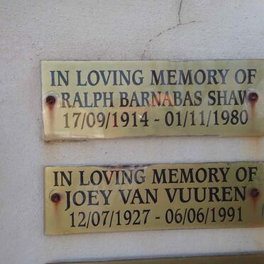 SHAW Ralph Barnabas 1914-1980