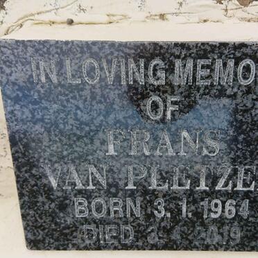 PLETZEN Frans, van 1964-2019