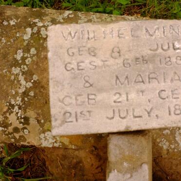 LEHMANN Wilhelmine 1882-1882 :: LEHMANN Maria 1883-1883