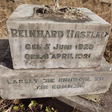 HASELAU Reinhard 1920-1921