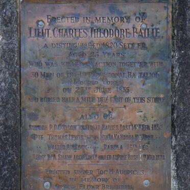 1. BAILIE Memorial