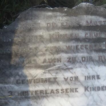 GURR Anna Christine nee GADOW 1830-1893