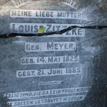 ZITZKE Christian Friedrich 1823-1885 &amp; Louise MEYER 1825-1885