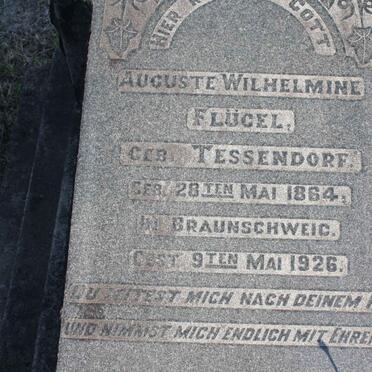FLUGEL Auguste Wilhelmine nee TESSENDORF 1864-1926
