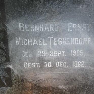 TESSENDORF Bernhard Ernst Michael 1905-1962