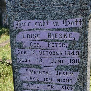 BIESKE Loise nee PETER 1849-1911