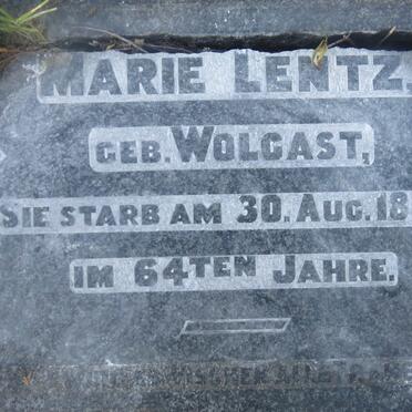 LENTZ Marie nee WOLGAST -1888