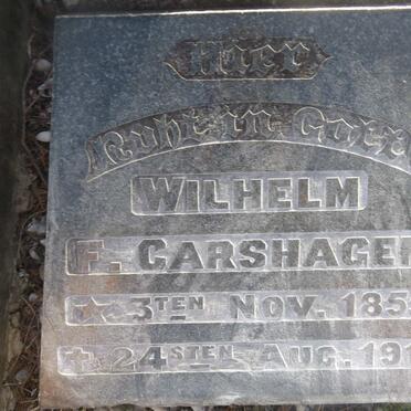 CARSHAGEN Wilhelm F. 1855-1917