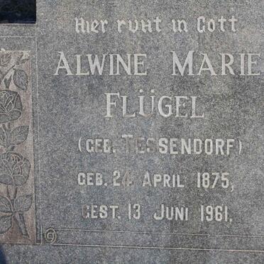 FLUGEL Alwine Marie nee TESSENDORF 1875-1961