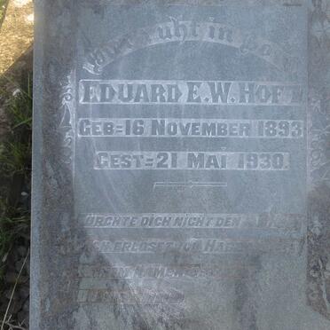 HOFT Eduard E.W. 1893-1930