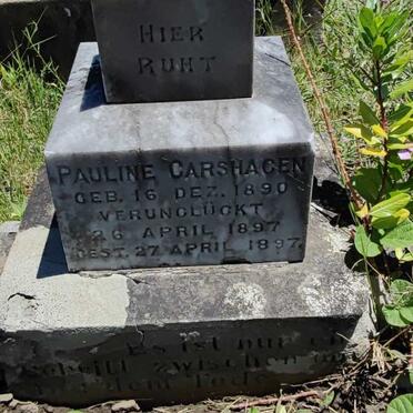 CARSHAGEN Pauline 1890-1897