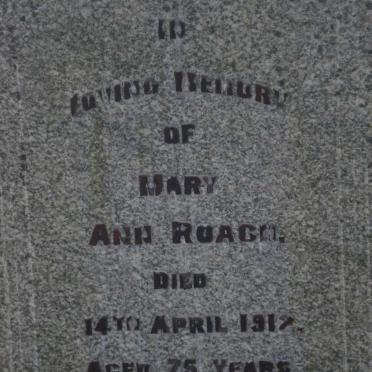 ROACH Mary Ann -1912