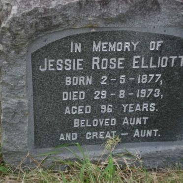 ELLIOTT Jessie Rose 1877-1973