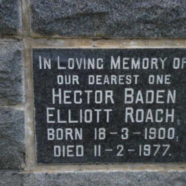 ROACH Baden John 1933-1968 :: ROACH Hector Baden 1900-1977 :: ROACH Esme Emily nee HAWKES 1903-1990 