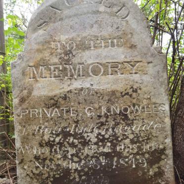 KNOWLES C. -1849