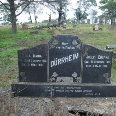 DURRHEIM Joseph Eduard 1882-1962 &amp; Emma Maria KETH 1892-1970