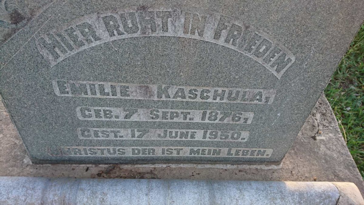 KASCHULA Emilie 1876-1950