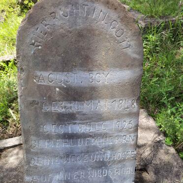 BOY Agust. 1848-1925