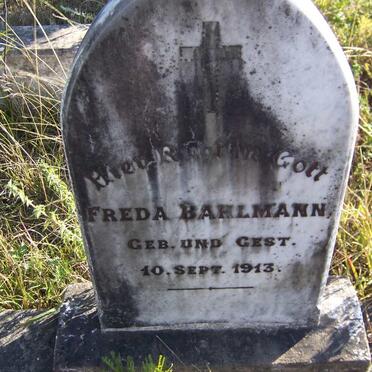 BAHLMANN Freda 1913-1913